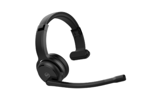 Rand McNally ClearDryve 100 Wireless Bluetooth Headset featuring a sleek black design with a comfortable headband and adjustable microphone, ideal for professional drivers.