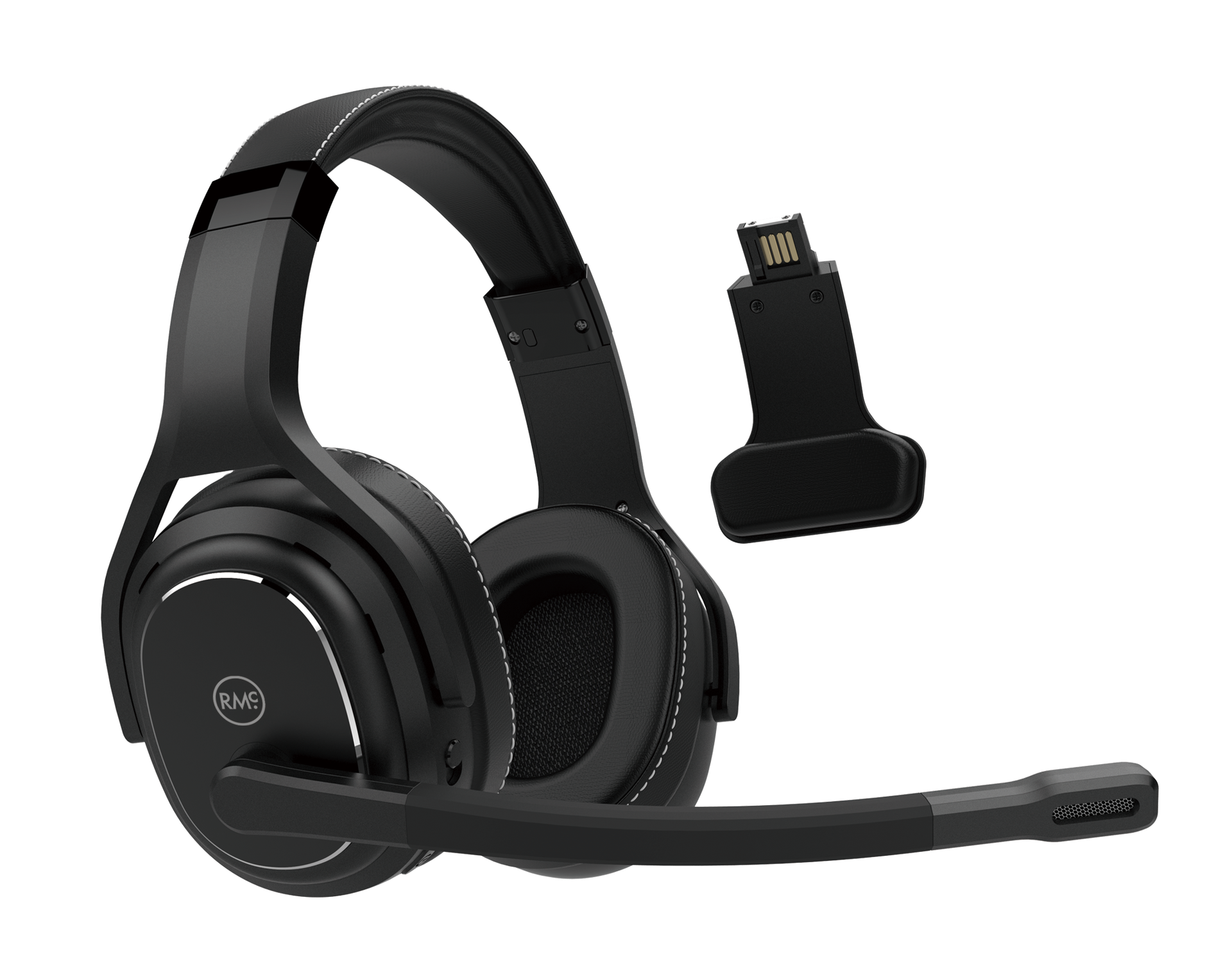 Rand McNally ClearDryve 220 Convertible Wireless Bluetooth Headphones with detachable microphone, over-ear design, and flexible options for professional drivers, ideal for both communication and audio listening.