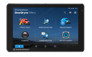 Rand McNally OverDryve 7 Pro II Truck GPS with navigation, driver tools, and entertainment features